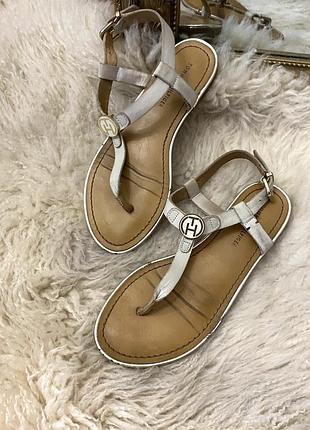 Шкіряні босоніжки tommy hilfiger #оригінал