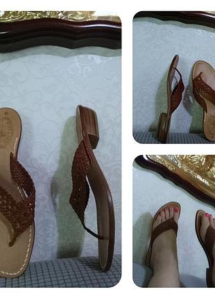Elio e leo люксовые кожаные сланцы/ шлепанцы швейцарского премиум- бренда