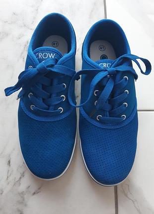 Замшевые кеды crow 2