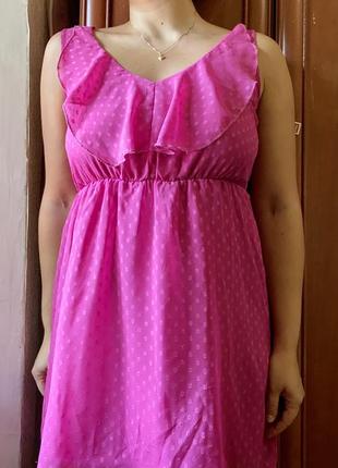 Платье сарафан фуксия s-m 4