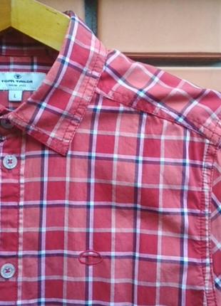 Рубашка в клетку с длинным рукавом от бренда tom tailor6 фото