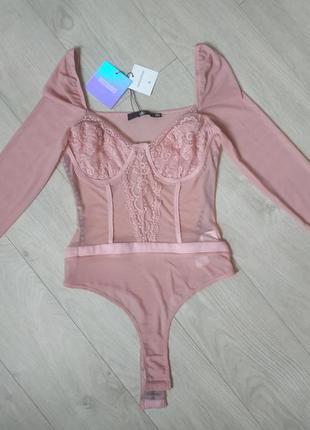 Missguided боди с рукавами