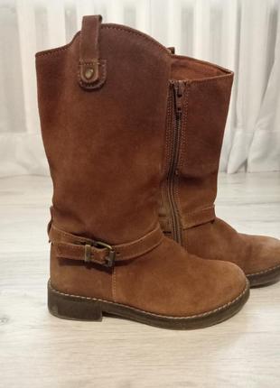 Сапоги замша