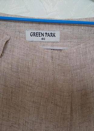 Летние брюки лёгкие бежев натурал ткань классика лён green park 402 фото