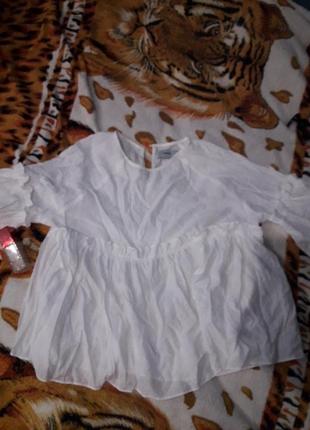 Шикарная нежная брендовая блуза туника.размер от м до хл