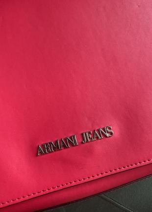 Сумка armani jeans фуксія4 фото