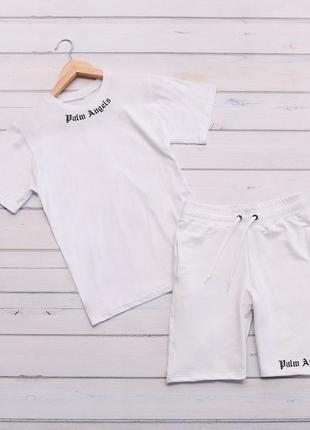 Топовый комплект шорты + футболка в стиле палм