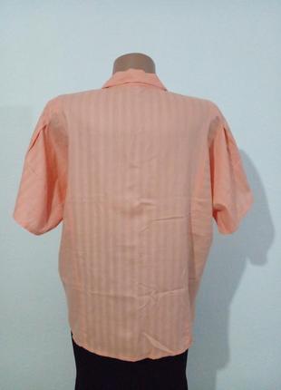 Вінтажна блуза в абрикосовому кольорі3 фото