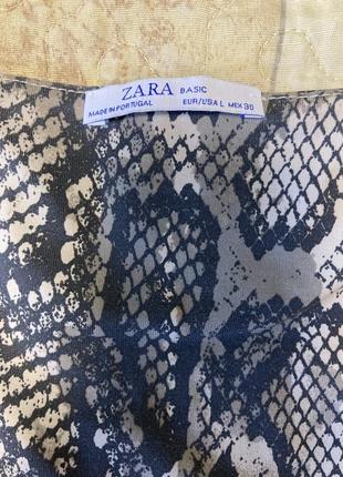 Zara топ зміїний принт4 фото