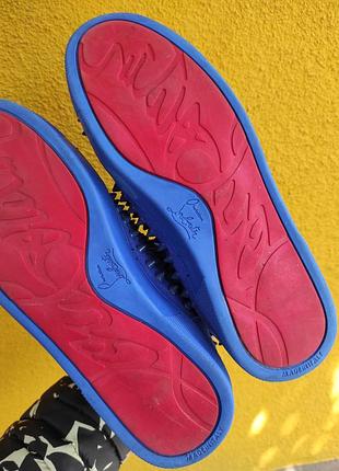 38 разм. кеды christian louboutin. замша, внутри кожа