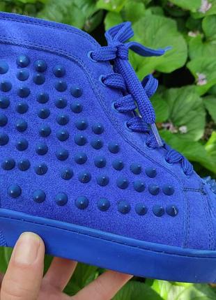 38 разм. кеды christian louboutin. замша, внутри кожа