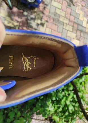 38 разм. кеды christian louboutin. замша, внутри кожа