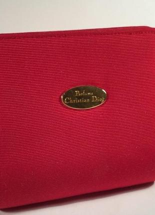 Косметичка, маленькая сумочка для косметики christian dior parfums red mini travel , оригинал3 фото