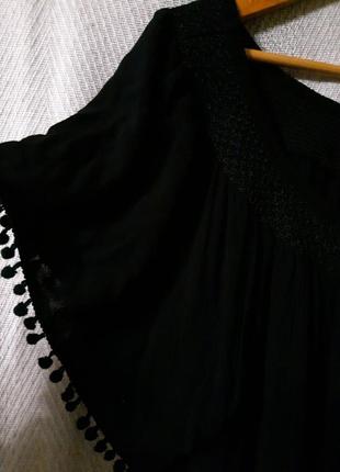 Женская хлопковая пляжная туника накидка, летняя блуза.100% котон8 фото