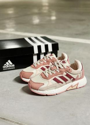 Кросівки adidas tresc run white violet кроссовки