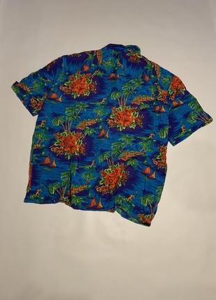 Мужская красивая шведка гавайка gap hawaii shirt xl oversize4 фото