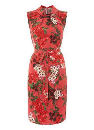 Цветочное платье tu миди с поясом