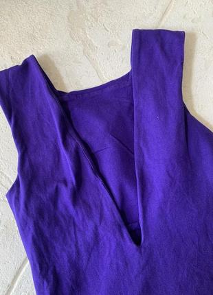 Фіолетова приталена сукня otherstories з відкритою спиною вечернее платье7 фото