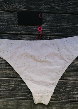 👙 swim sale 👙  белые плавки чики с перфорацией от south beach размер 14uk3 фото