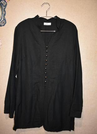 Сукня сорочка туніка 55%льон,45% віскоза tom tailor