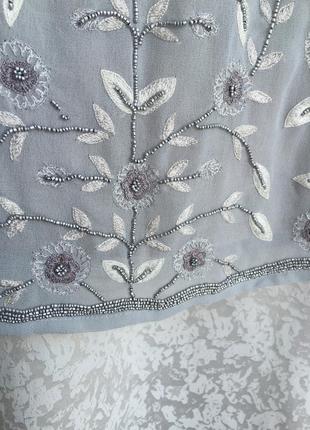 Шикарная блуза motivi с вышивкой, с бисером2 фото