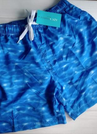 Чоловічі пляжні шорти плавки aquamarine1 фото