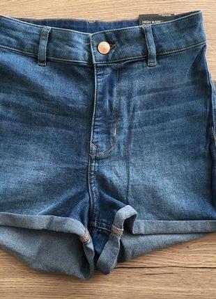 Шорти джинс джинсові джинсові стрейчеві стрейч стрейчеві шорті1 фото