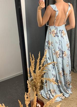 📌максі сукня в ніжний квітковий принт eve