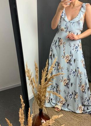 📌максі сукня в ніжний квітковий принт eve