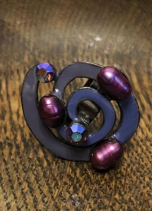 Женское фиолетовое кольцо2 фото
