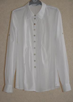Белая рубашка из тонкого хлопка