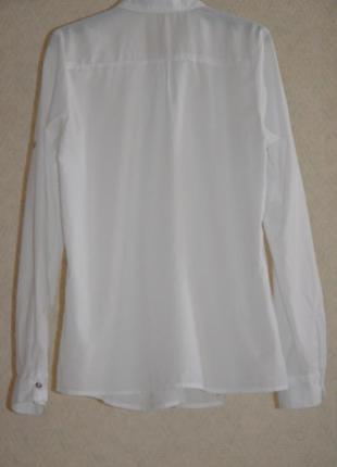 Біла сорочка з тонкої бавовни2 фото