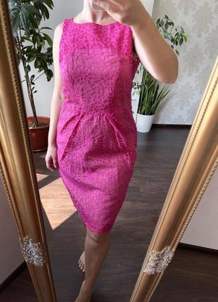 Розовое платье футляр next6 фото