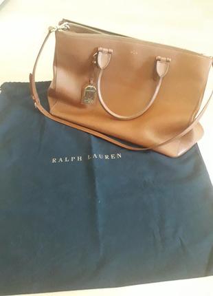 Ralph lauren сумка кожа1 фото