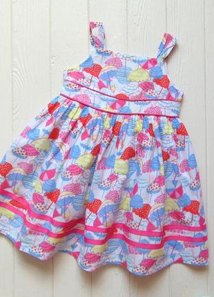 Tu. розмір 12-18 місяців. яскраве плаття для дівчинки