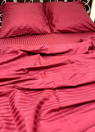 Комплект постельного белья из страйп сатина, много расцветок, разные размеры6 фото