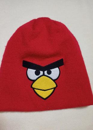 Шапка angry birds. красная шапка1 фото