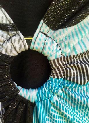 Шикарная серебристая блузка большого размера4 фото
