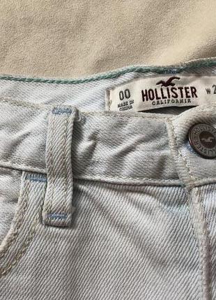 Очень крутые рваные джинсовые  шорты , мом  шорты от hollister4 фото