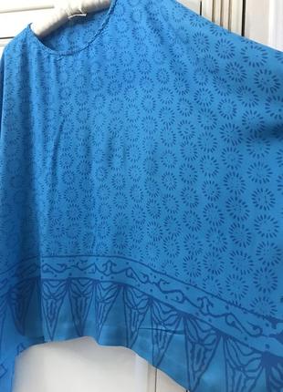 Натуральная пляжная накидка/туника, блуза большого размера9 фото