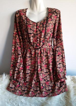 Туніка натуральна, з длиным рукавом, р. 14-16/xl-xxl