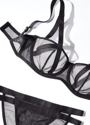 Лиф-балконетт сетка luxe lingerie unlined mesh balconette victoria's secret 🇺🇸оригинал🇺🇸7 фото