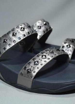 Fitflop biker chik slide шльопанці сандалі босоніжки жіночі шкіряні. оригінал. 43 р./27.5-28 див.