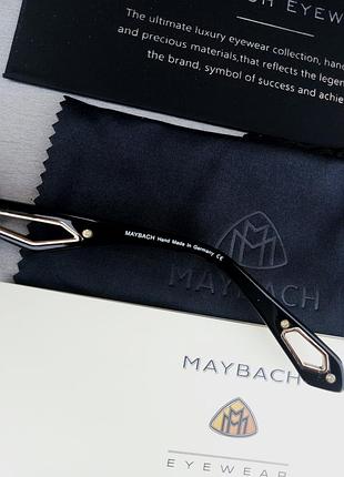 Maybach очки капли мужские солнцезащитные темно серый градиент в золотом металле