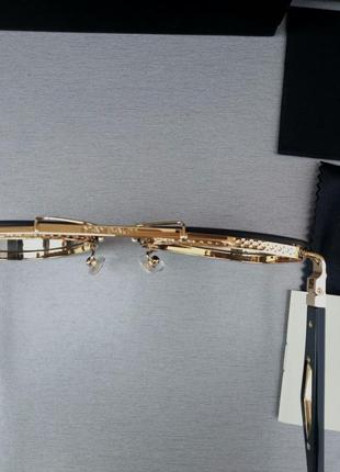 Maybach очки капли мужские солнцезащитные темно серый градиент в золотом металле