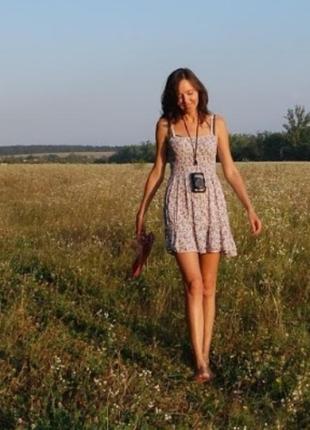 Сарафан в цветочек