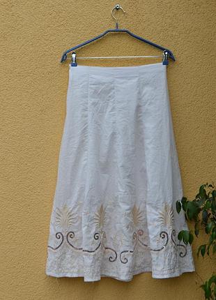 Легкая этно-юбка 8-ми клинка с вышивкой  от бренда envie