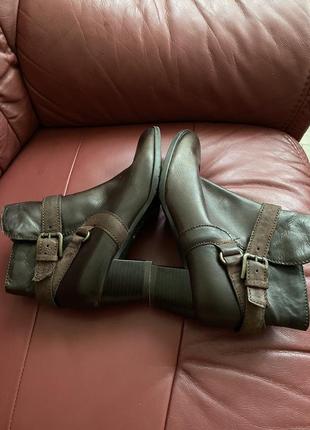 Roberto santy 🤎ботінки кожані//кожаные ботинки деми от брэнда roberto santy8 фото