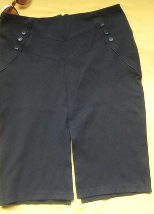 Классическая черная юбка карандаш,разрез спереди и сзади,gols1 фото