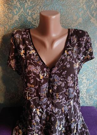 Красивая женская летняя блуза футболка блузка блузочка большой размер батал 50 /524 фото